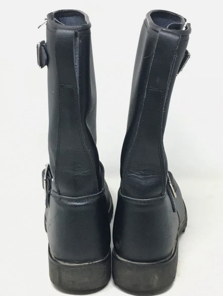 Bilt Men's Motorcycle Boots 10" Black Leather 8 - Picture 4 of 8